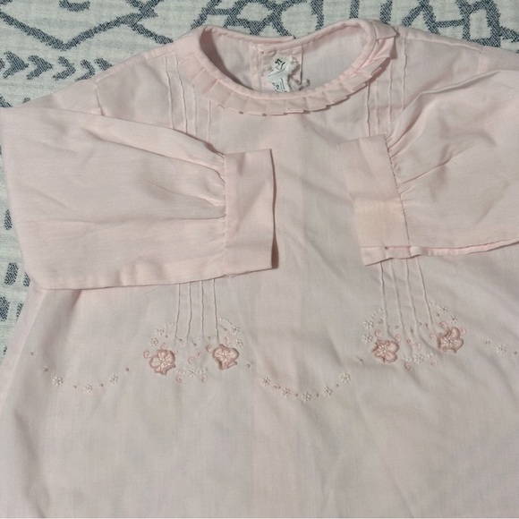 A BON-BON DESIGN,made in Madeira Portugal. Vintage pink dress, maybe 3-6 mths? - Picture 6 of 9